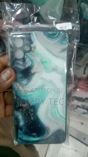 Samsung Galaxy A04e Marble Pattern Phone Case(Green White