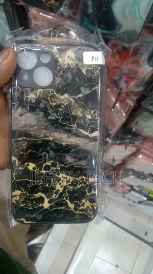 Black Marble Phone Case for iPhone 14