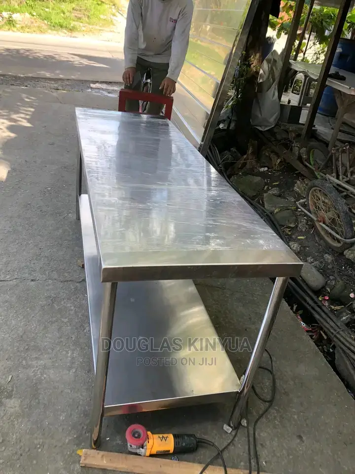 Stainless Steel Working Table::Full Length Table Top