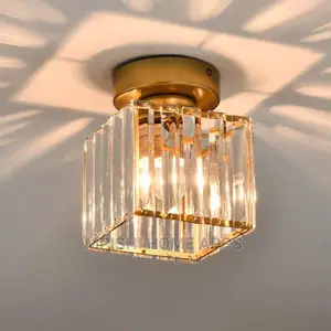 Square Crystal Ceiling Light