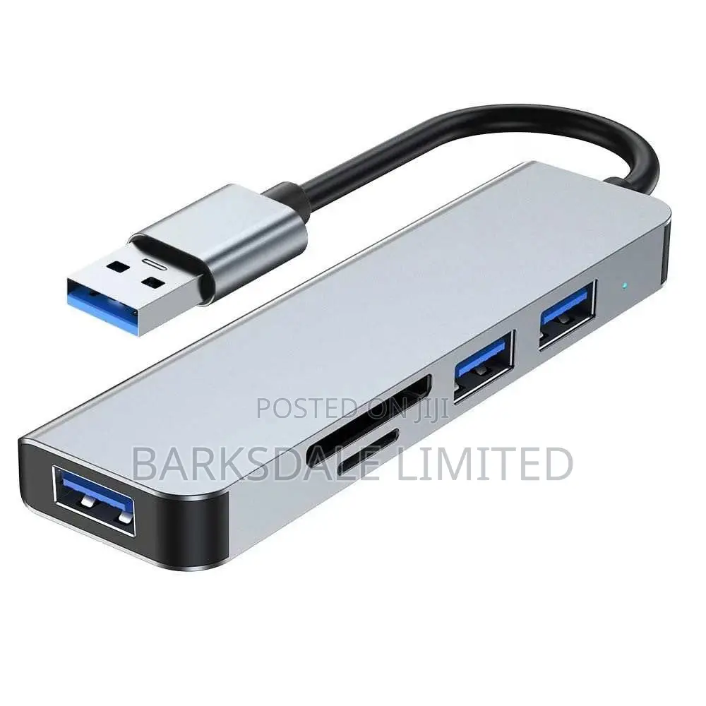 5-in-1 USB Hub 3.0 Adapter TF SD Card Reader Macbook Docking