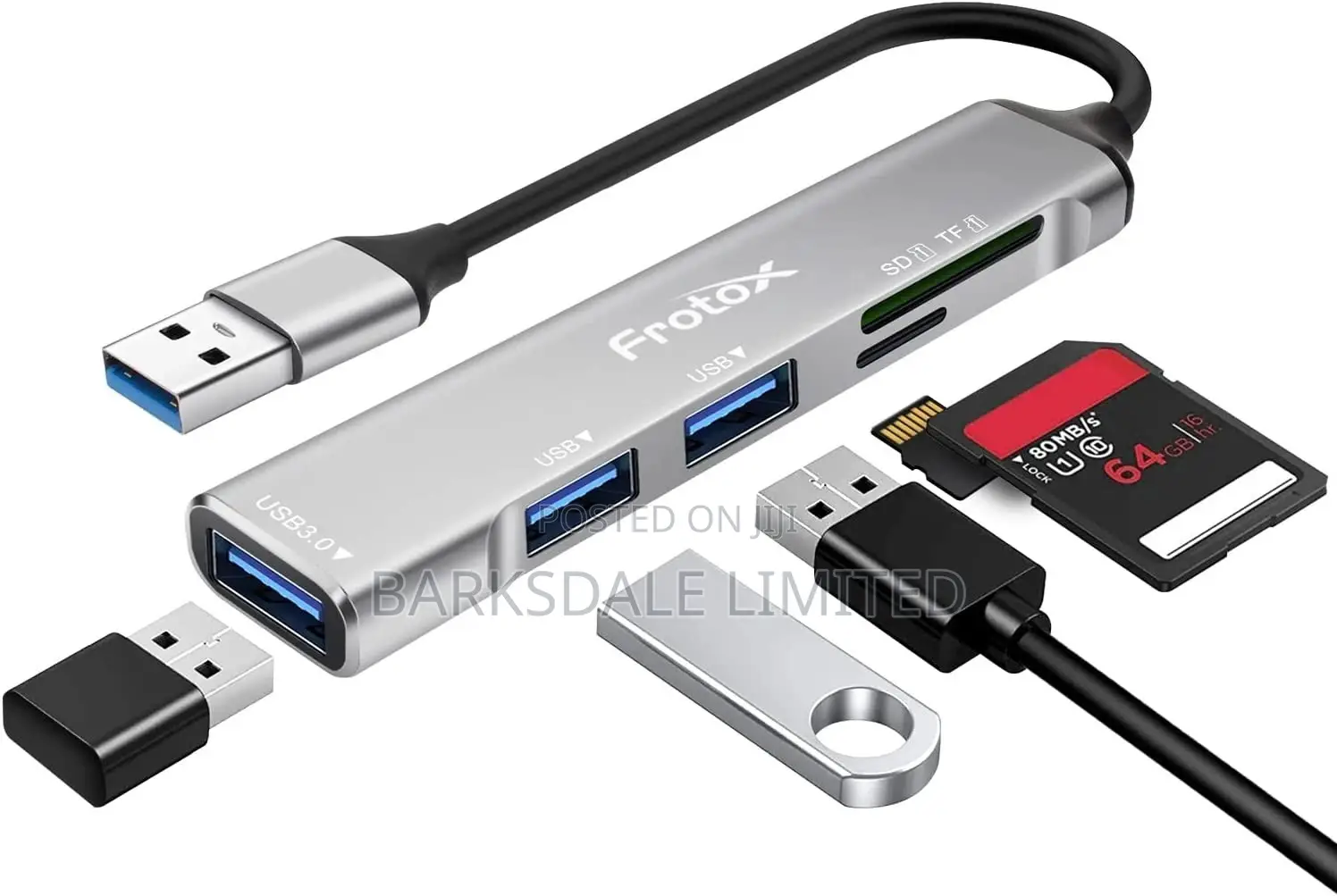 5-in-1 USB Hub 3.0 Adapter TF SD Card Reader Macbook Docking