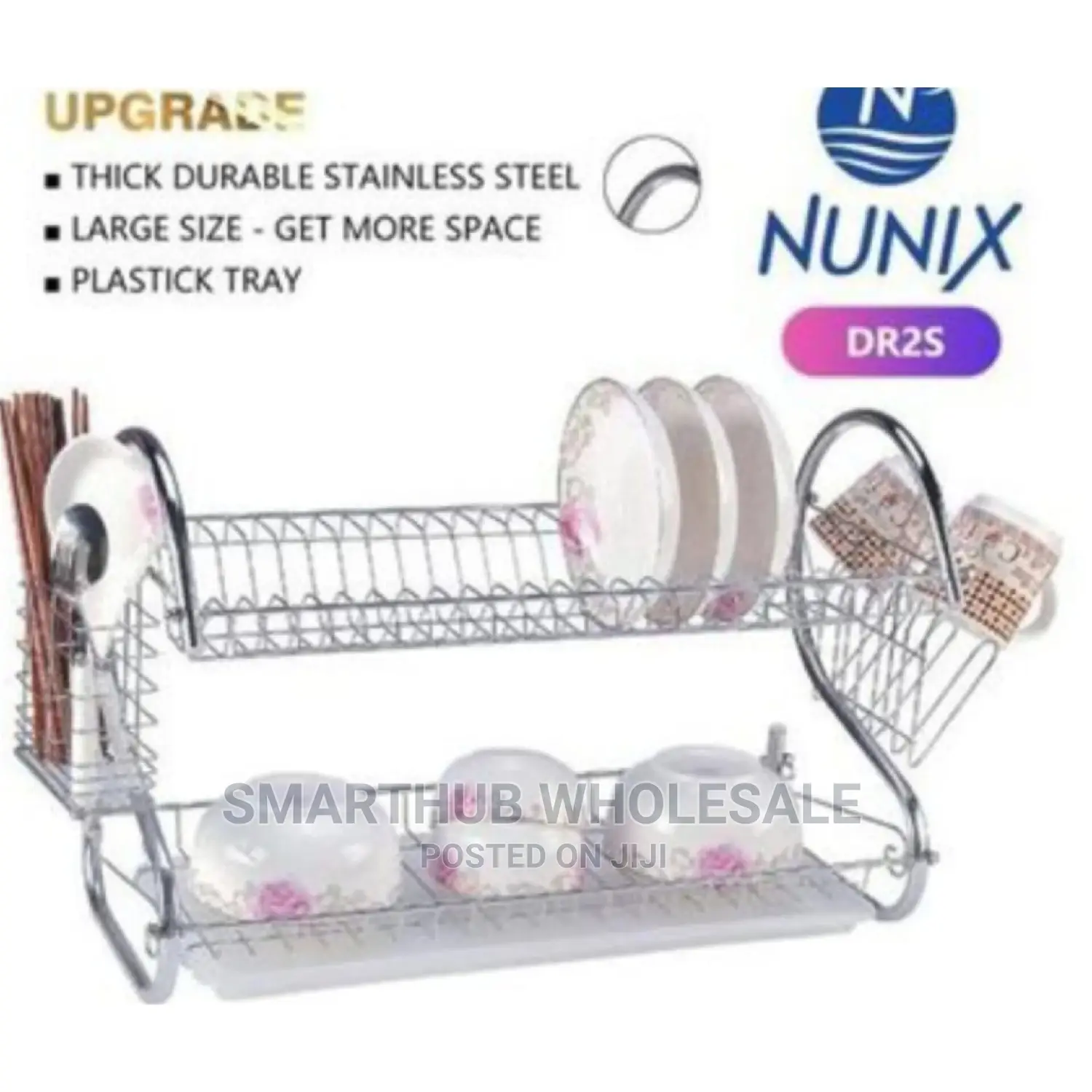 Nunix Dish Rack 2 Tier + a Drain Board