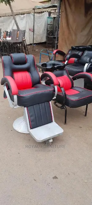 Kinyozi Seats[Black-and-Red]