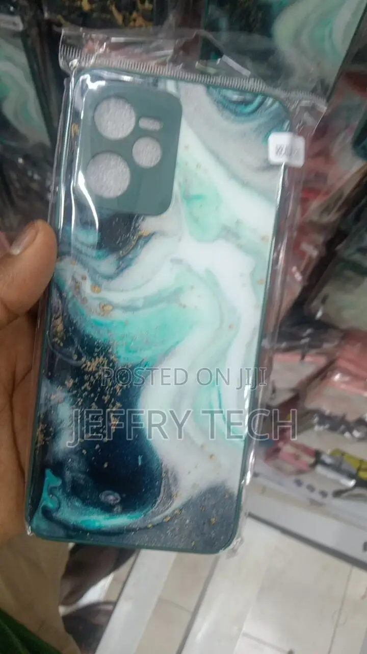 Black Marble Texture Realme C35 Back Cover