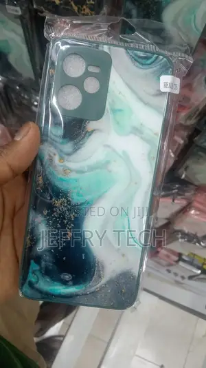Black Marble Texture Realme C35 Back Cover
