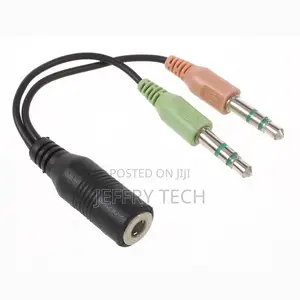 Universal 3.5mm Male to Female Audio Y Splitter Cable Adapte
