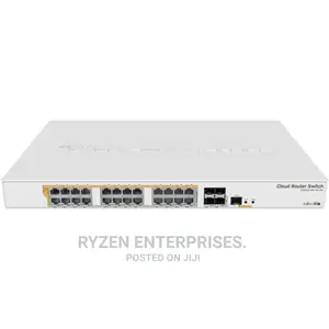 Mikrotik (CRS328-24P-4S+RM) 24 Port Gigabit Ethernet Switch