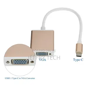 Universal USB C 1080p HD Converter Cable- Gold