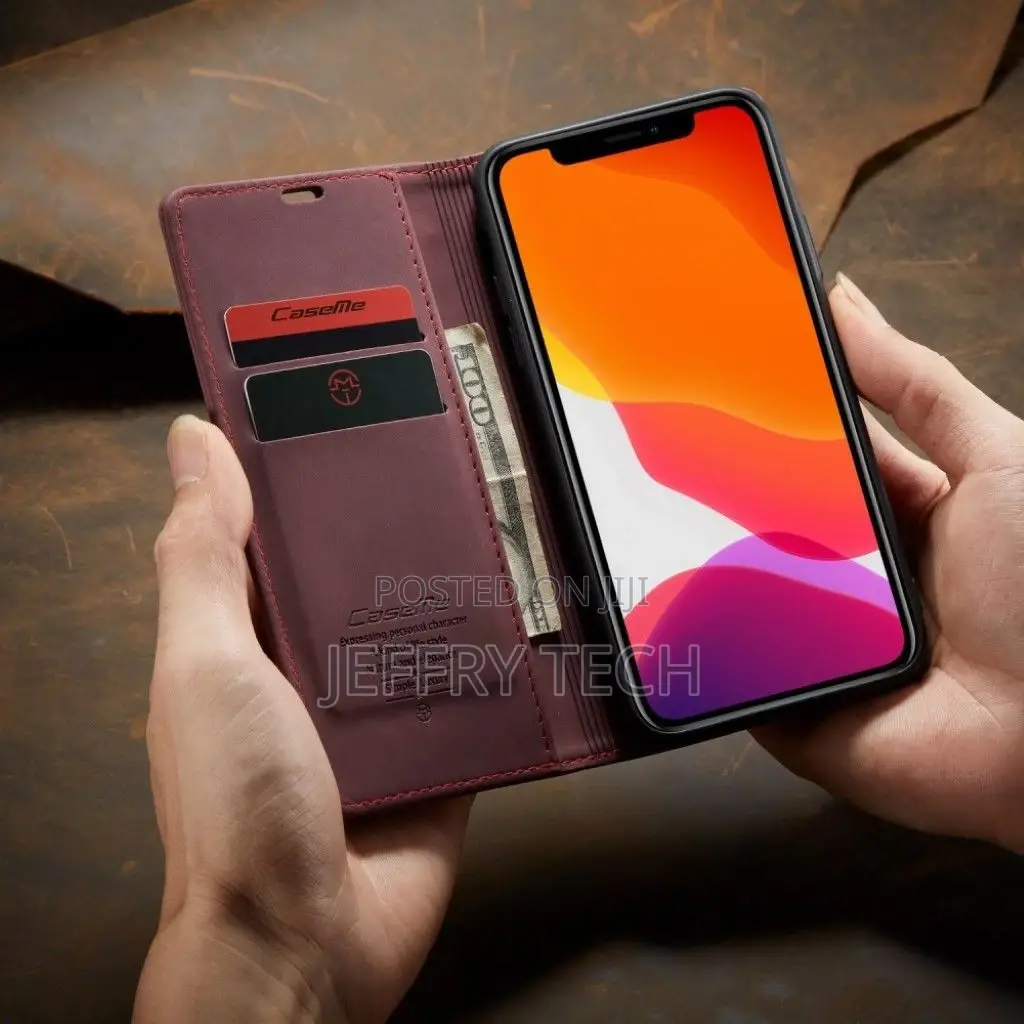 Flip iPhone 11 Pro Max Vintage Case - Wine Red