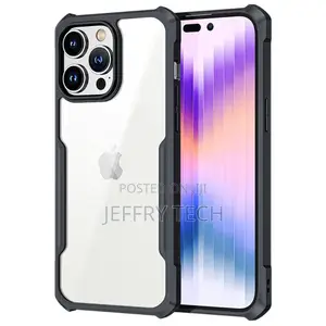 Shockproof Hybrid Cover for iPhone 14 Pro Max - Black