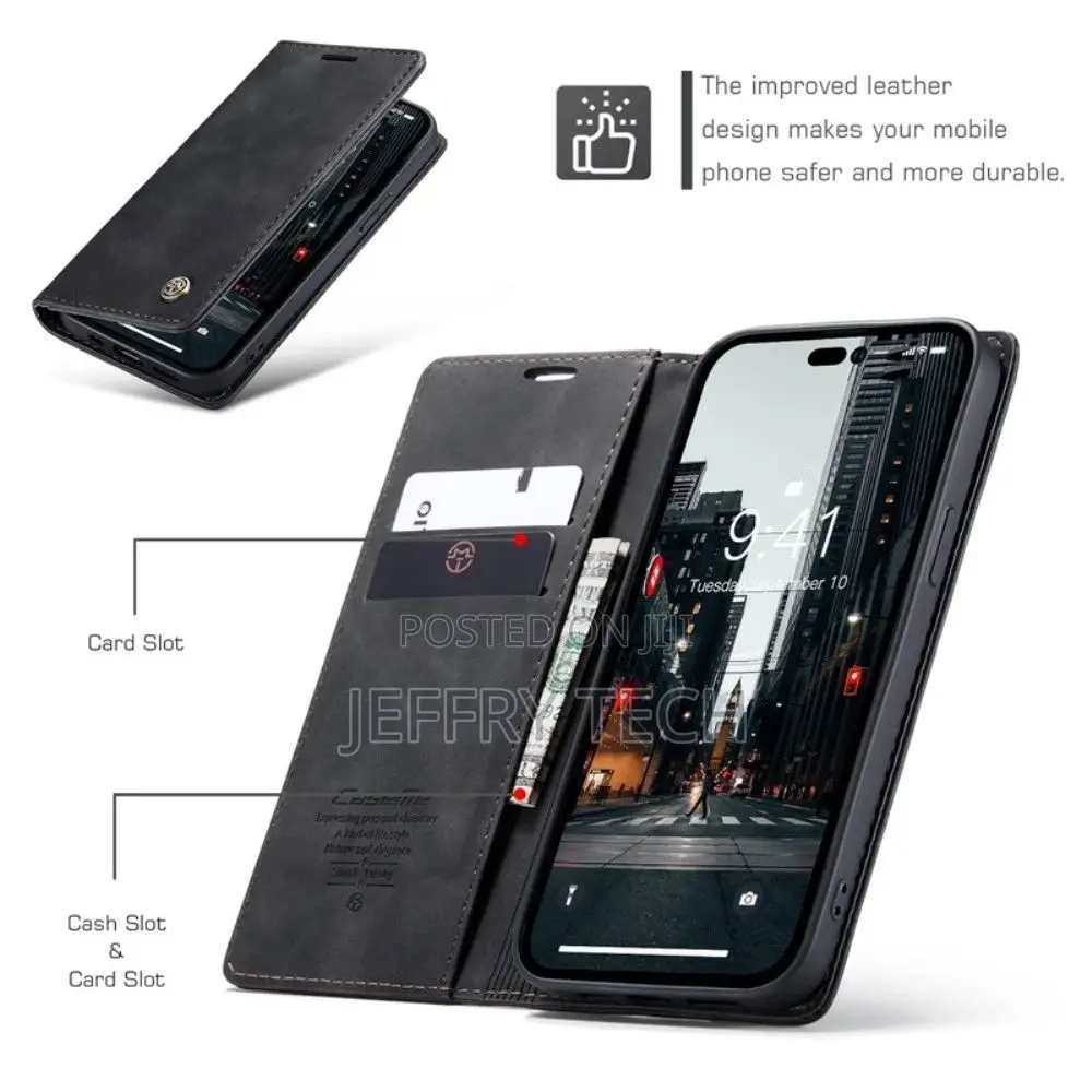 iPhone 14 Pro Max Flip Case - Black