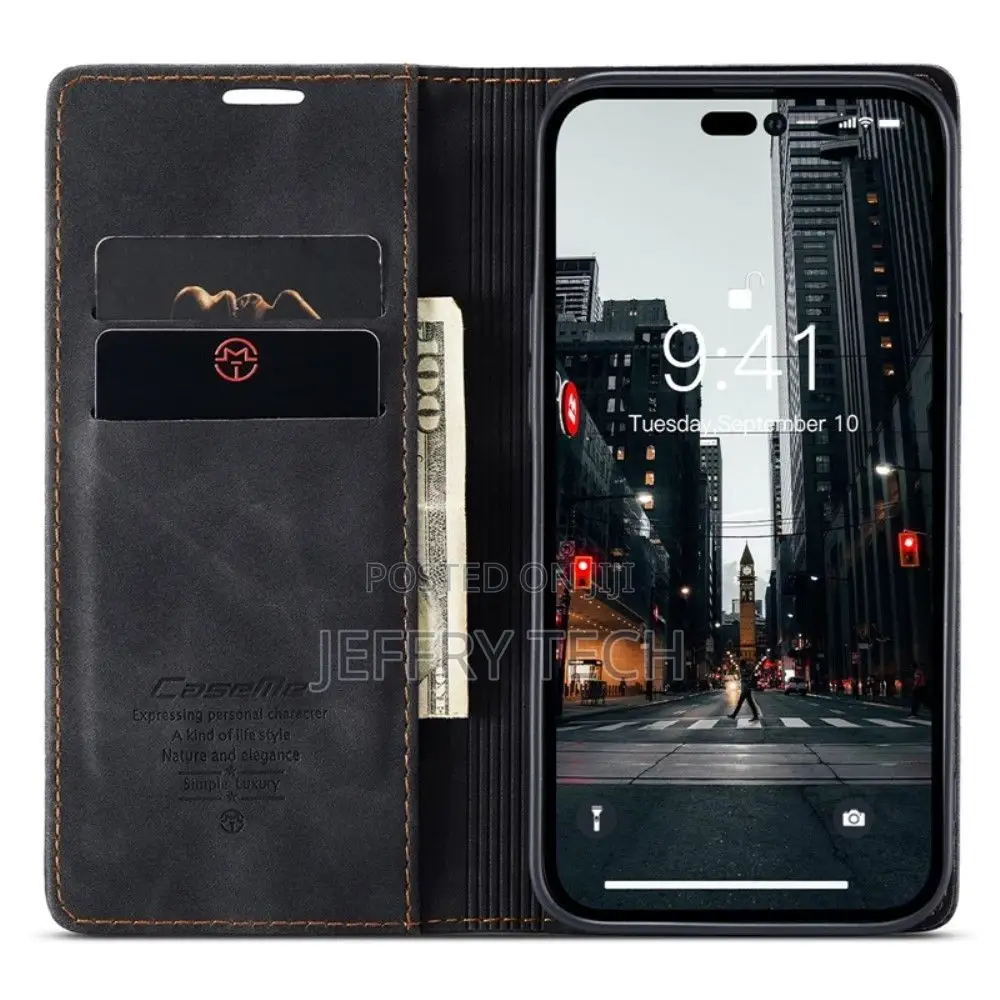 iPhone 14 Pro Max Flip Case - Black