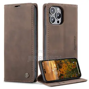 iPhone 14 Pro Max Flip Case - Coffee