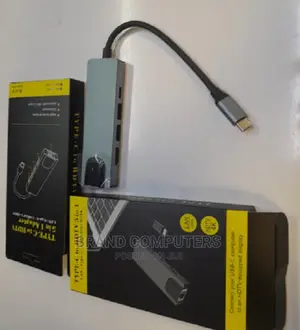 Type-C to HDTV 5 in 1 Multiport Adapter New