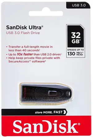 Sandisk Ultra USB 3.0 Flash Drive 32GB