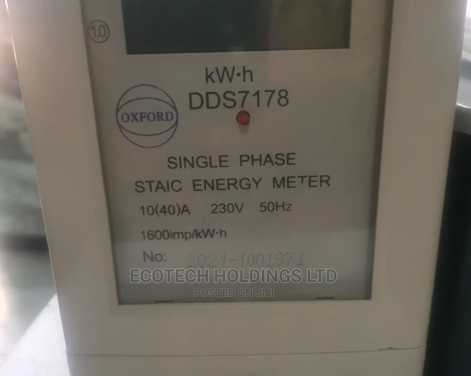 Single Phase Energy Meter