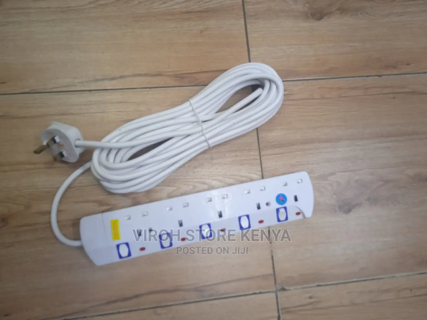 New JSB 5way 10metres Long Socket Extension Cable 1.5mm