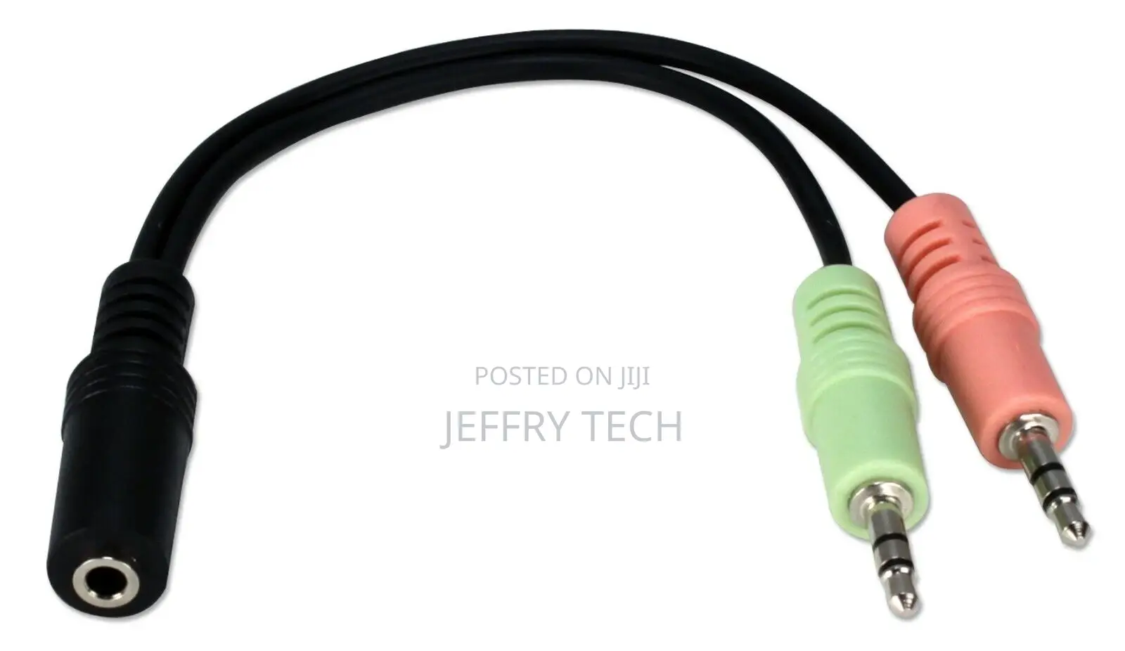 QVS 6 Inch 3.5mm Speaker/Microphone Headset Splitter
