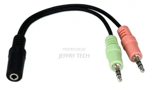 QVS 6 Inch 3.5mm Speaker/Microphone Headset Splitter