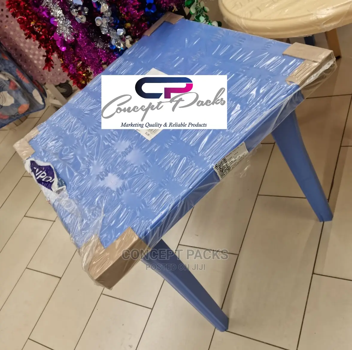 4 Seater Square Plastic Table