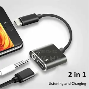 Charger and Headphone 2 in 1 USB Type C to 3.5mm Aux Audio C
