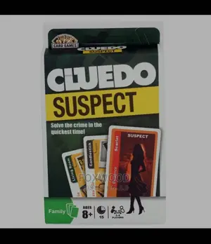 Fun Cluedo Suspect Game Card Board for Adult Family Party