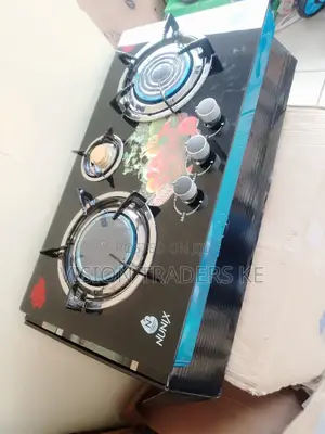 Nunix 3 Burner Infrared Glass Table Top Gas Stove