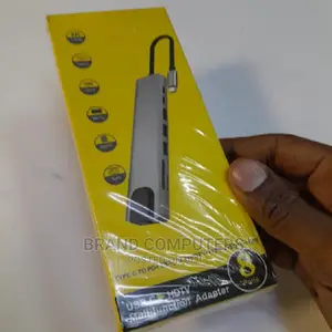8 in 1 Type-C Hub to HDMI Rj45 Lan Adapter