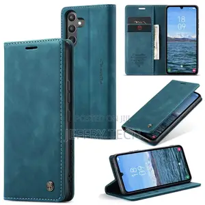 Samsung Galaxy A34 5G Flip Vintage Case - Blue