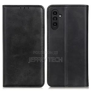 Wallet-Style Genuine Leather Flipcase for Samsung Galaxy A14