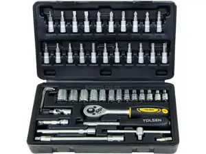 Socket Set Tolsen Socket Set 46 PCS 1/4" Wrench Socket 15138