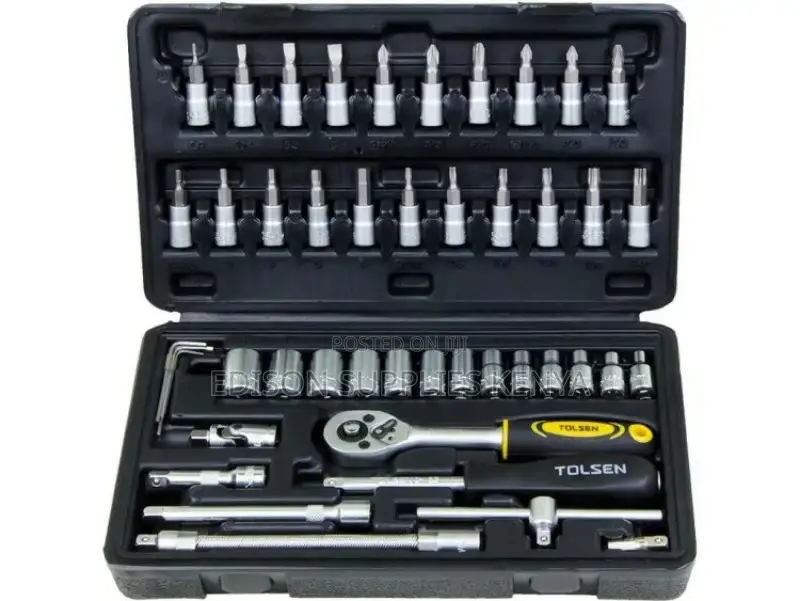 Socket Set Tolsen Socket Set 46 PCS 1/4" Wrench Socket 15138