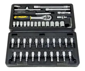 Socket Set Tolsen Socket Set 46 PCS 1/4" Wrench Socket 15138