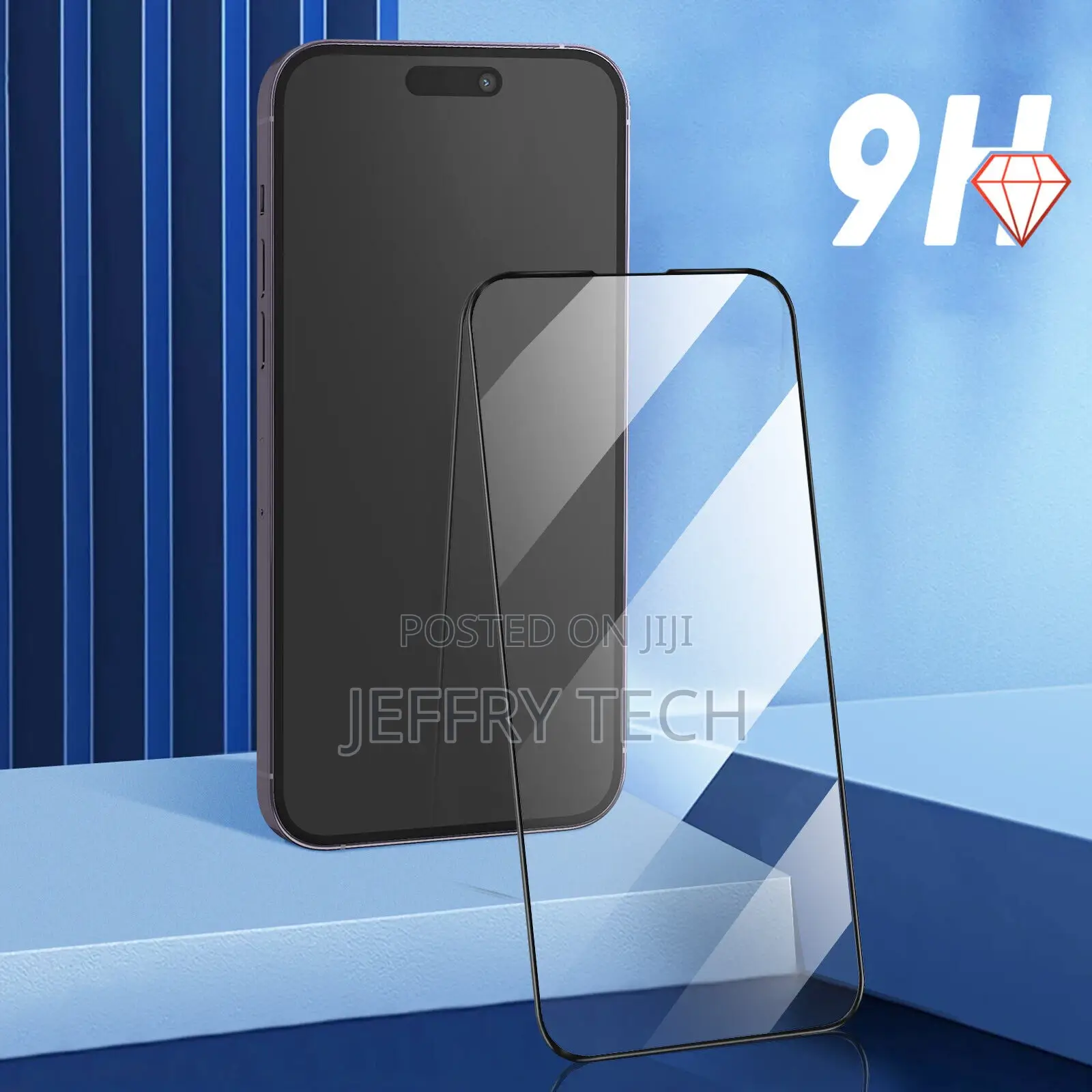 Ceramic Glass iPhone 14 Pro Sloped Black