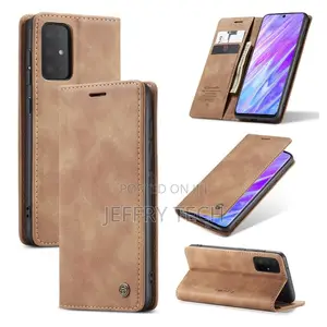 Samsung Galaxy S20 Vintage Flip Case - Light Brown