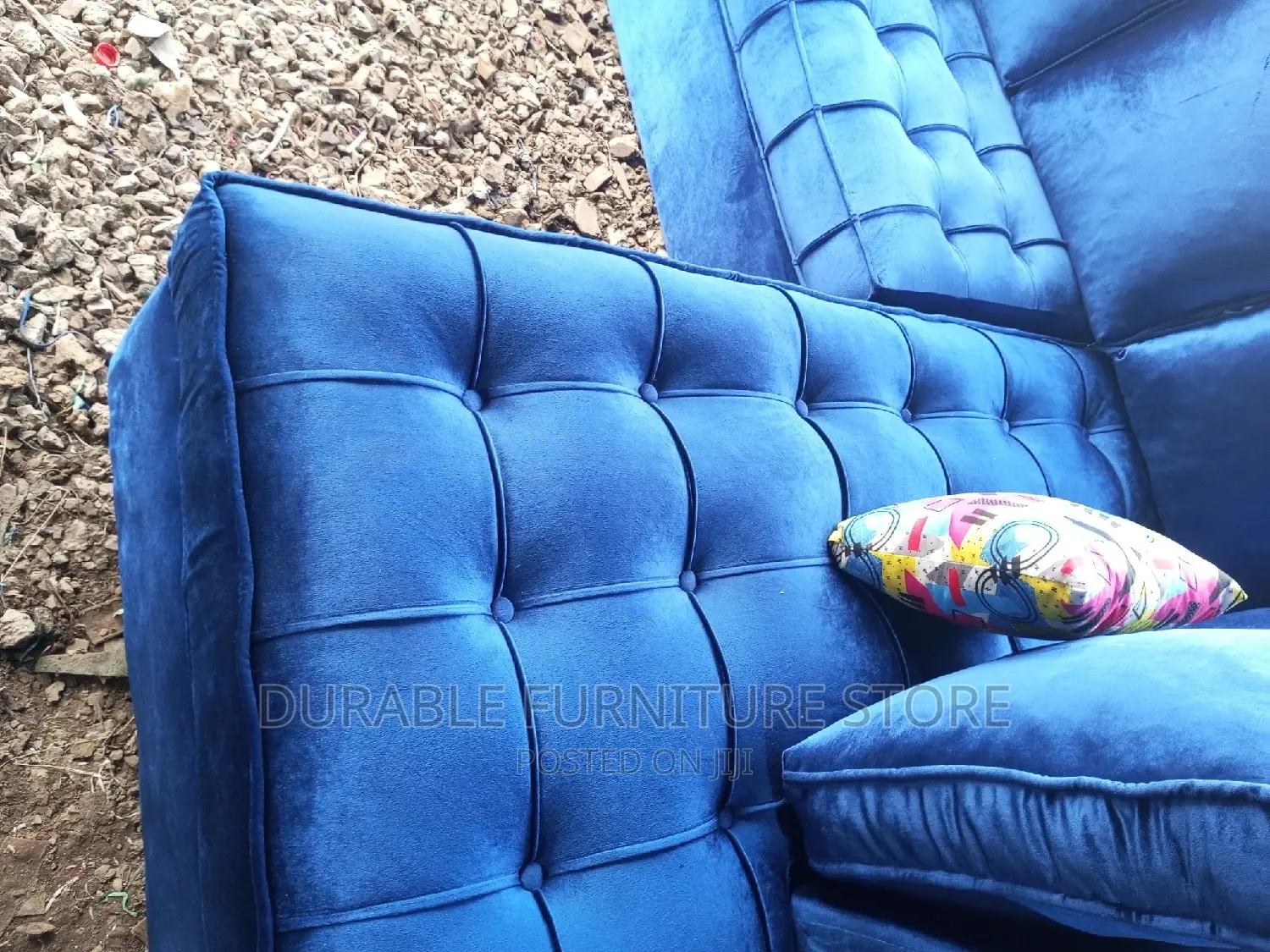 L Seat Sofa Blue Latest Fabrik