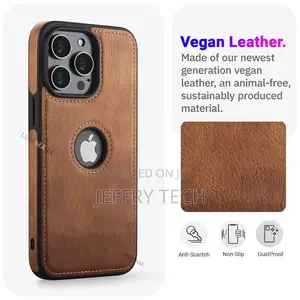 Leather Flexible Back Cover Case Designed for iPhone 14 Pro