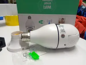 360° Panoramic Dual LED Vision CCTV Wireless Auto Track Bulb