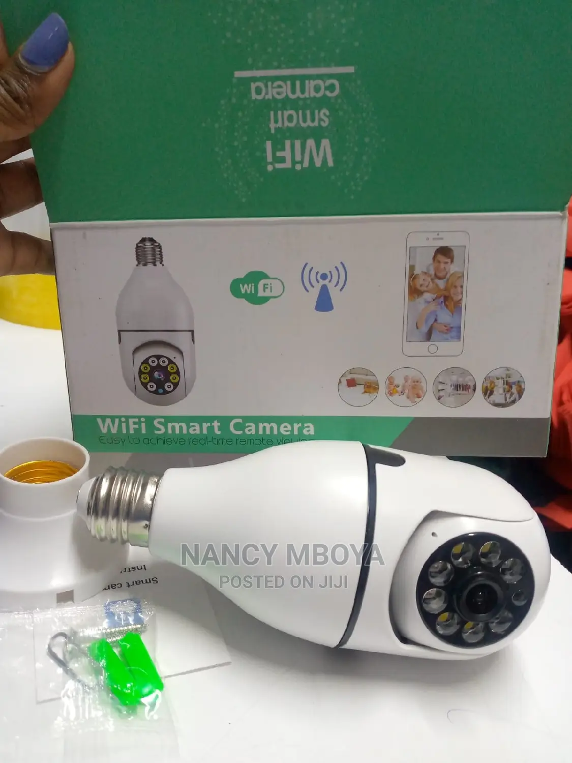 360° Panoramic Dual LED Vision CCTV Wireless Auto Track Bulb