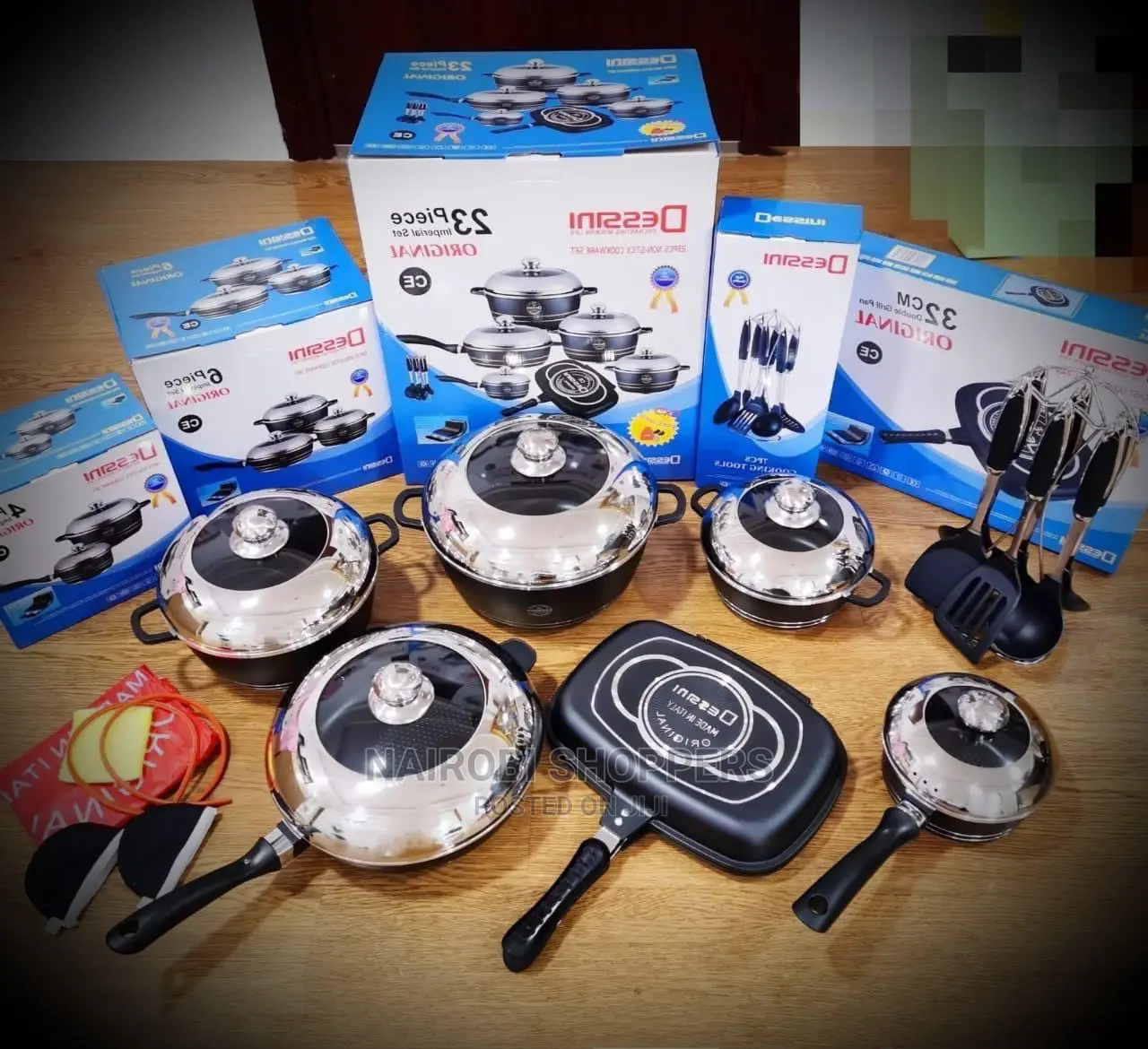23pcs Black Dessini Cookware