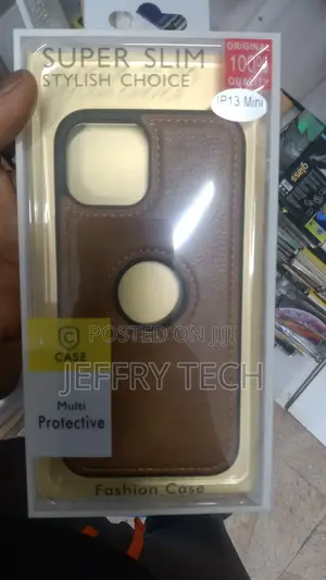 iPhone 13 Mini Back Cover | Flexible Pu Leather | Brown