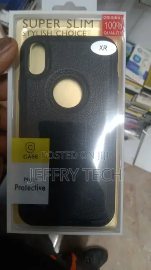 Back Cover for Apple iPhone XR (Leather |Black