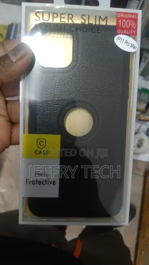 iPhone 11 Pro Max Leather Back Case Cover | Flexible Slim B
