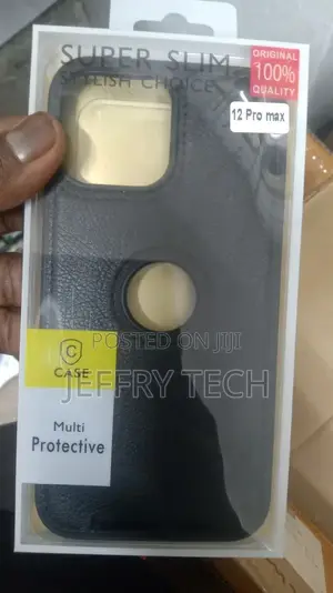 iPhone 12 Pro Max Leather Back Case Cover | Flexible Slim Bu