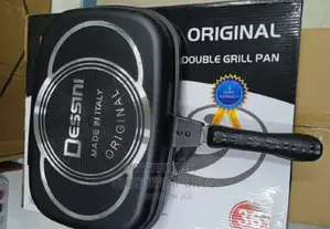 Dessini 36cm Double Sided Grill Non-Stick Pan, - Black