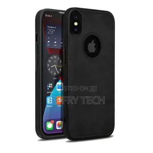 Flexible Pu Leather Case for Apple iPhone X/Xs (Black)
