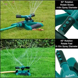 360 Rotating Sprinkler, Adjustable Garden Water Lawn