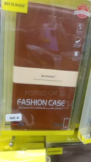 Synthetic Leather Flip Case for Nokia 8 - Black