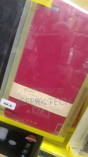 Nokia 6 Slim Flip Wallet Case -Red